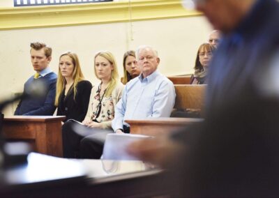The Yoder family at Katie’s trial