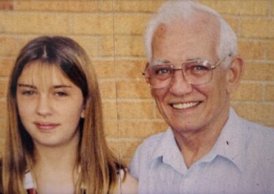 Brittany and her grandfather, James McGlone