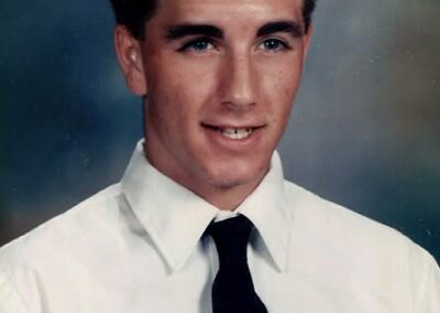 Keith during his junior year of high school.