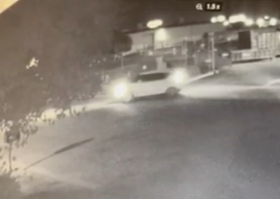 Surveillance footage of the Kia Soul leaving the loading dock