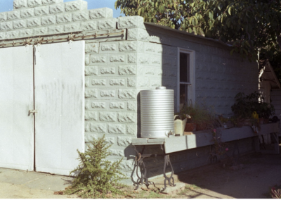The outside of the garage where Margaret’s body was found.