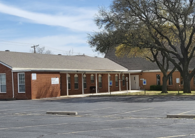 The church parking lot in 2026