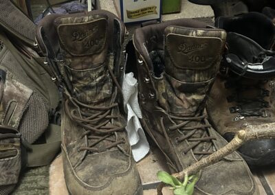 Mark’s muddy boots