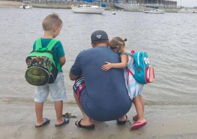 Nick with his children