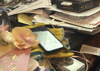 One of Melissa’s wiped phones in the office