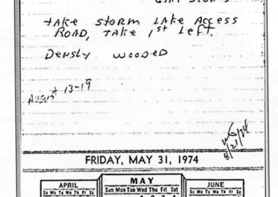 David’s handwritten “to-do list”