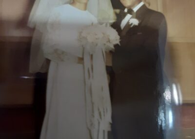 Beatrice and Arthur at their May 2, 1971 wedding.