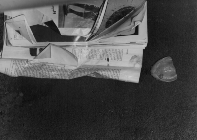 Alberta’s upper dentures on the back seat floorboard of her rental car
