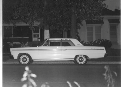 Alberta’s rental car, a white Ford Fairlane