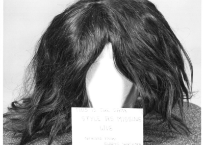 A wig that is the same style as Alberta’s missing wig, obtained from Gladys Wyckoff