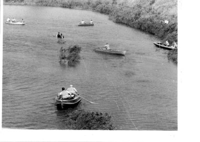 The day-time search efforts of the fishing spot