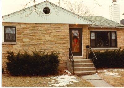 The exterior of Kerry and Tracey’s home