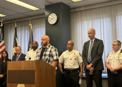 Carmen's younger brother, Jimmy, speaking at a press conference on Carmen's case.