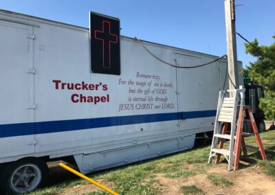 The truck stop chapel where Bill volunteered