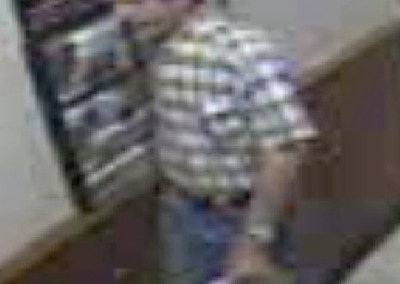 CCTV image of the unidentified man at the truck stop