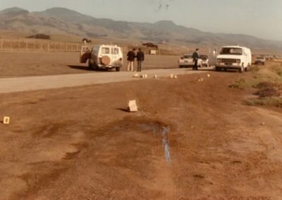 The area off Highway 1 where Dorothy “Toby” Tate was found murdered in November 1983.