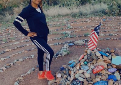 Lakesha on the mental health retreat in Arizona