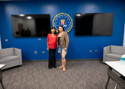 Melissa (right) with her oldest sister Maria (left)