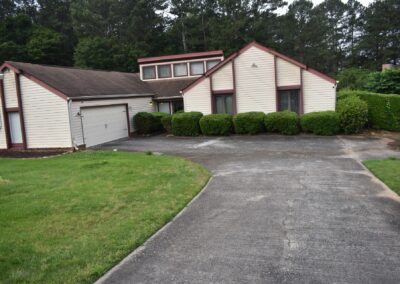 The exterior of Nathan Fitten’s home