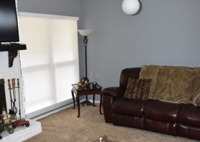 The living room of Nathan’s house