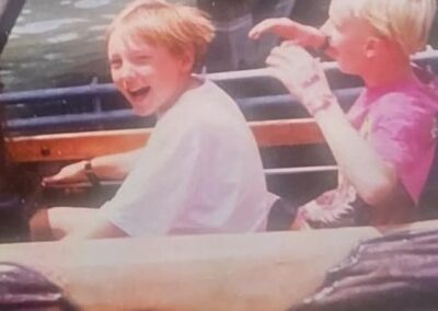 A childhood photo of Jeremy Perry and Eugene Horsch.